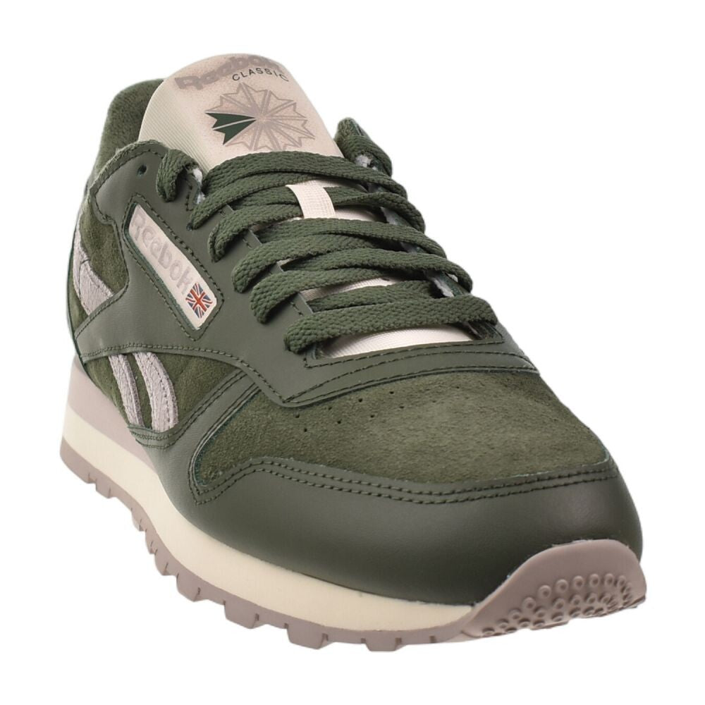 Reebok Classic Leather Men's Shoes Green/Green/Grey 100209517