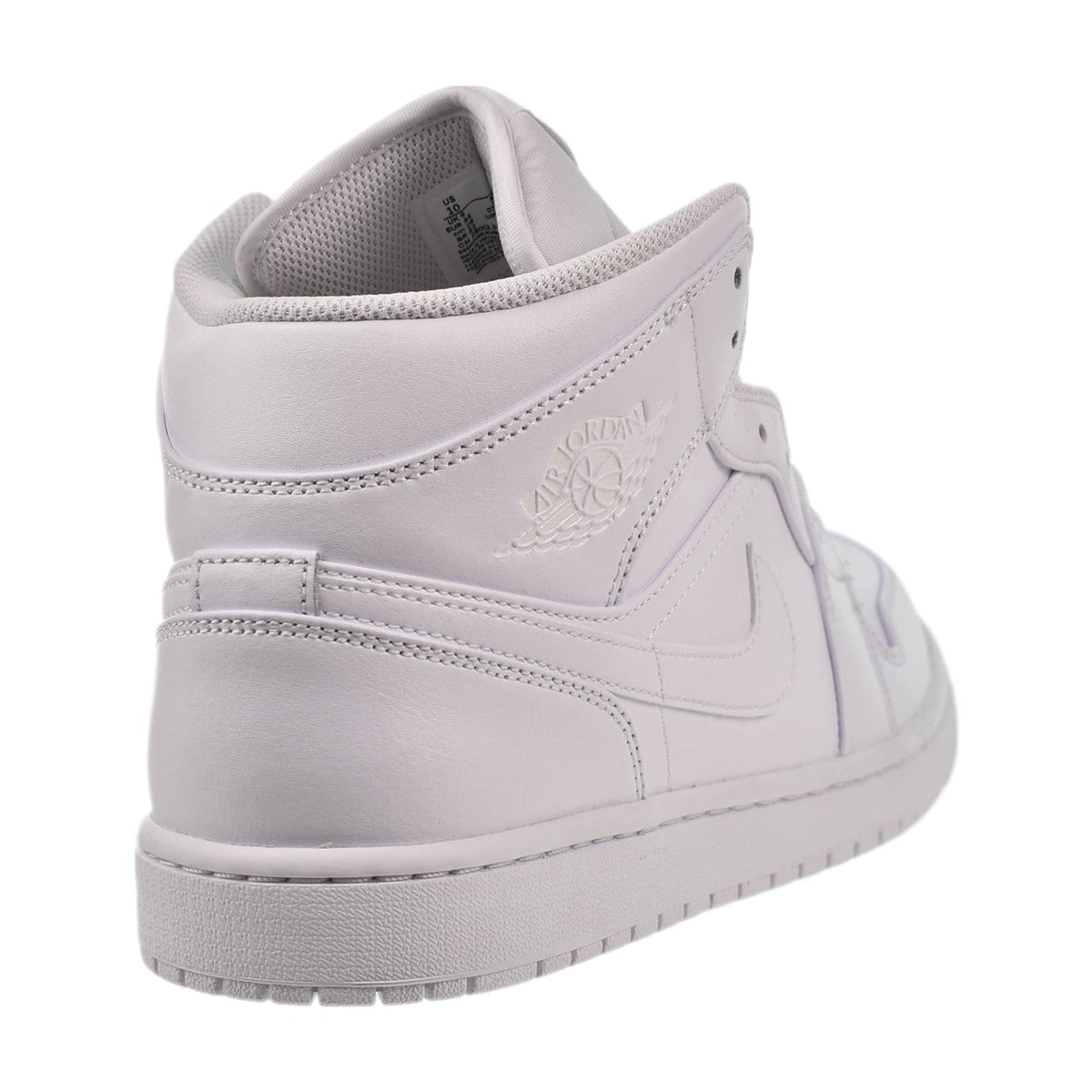 Jordan 1 Mid Men's Shoes Triple White – Sports Plaza NY