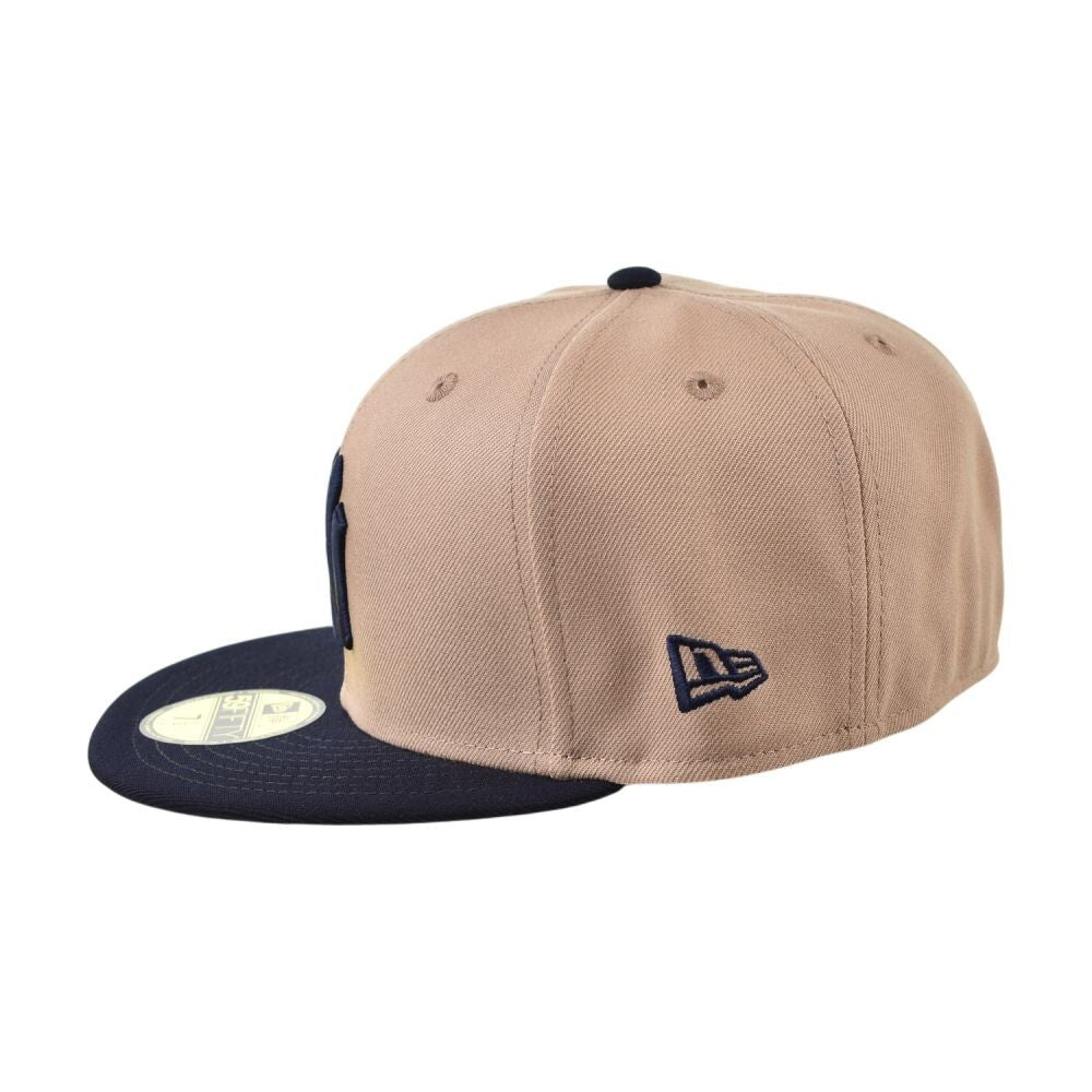 New Era New York Yankees 59Fifty Men's Fitted Hat Beige/Navy