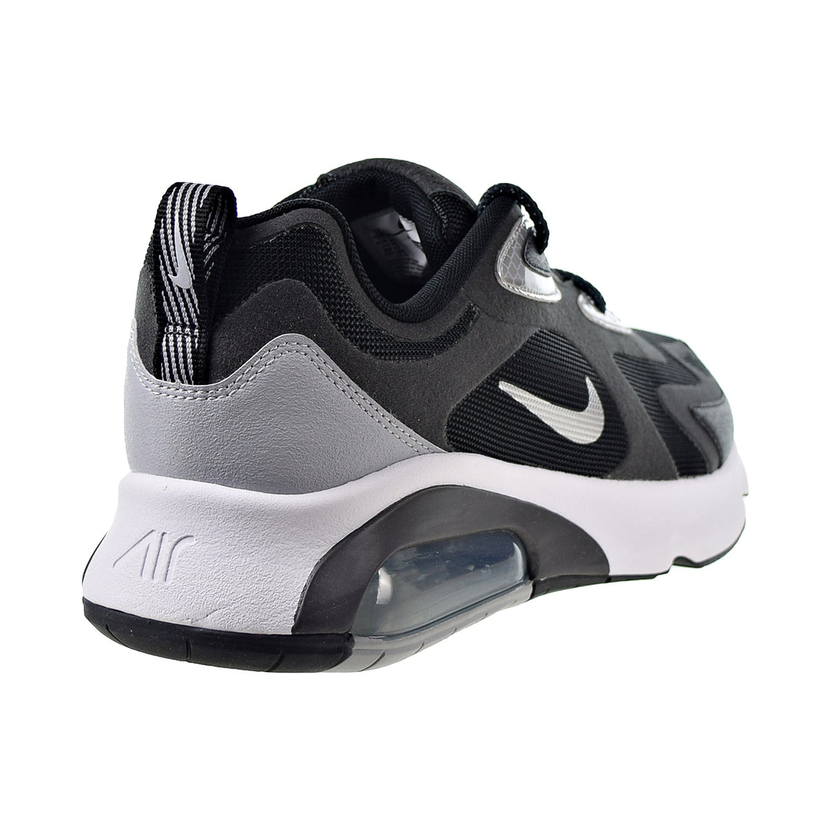 air max 200 black white silver