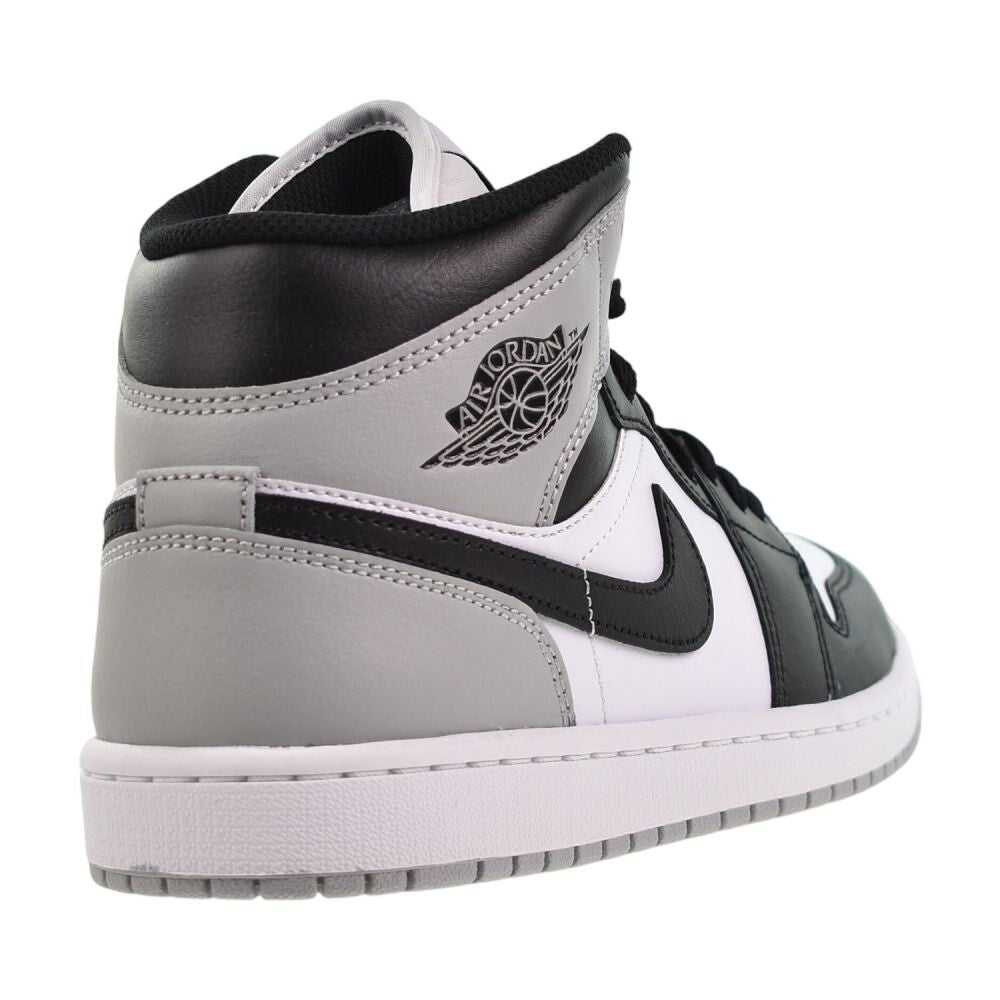 Jordan 1 Mid Men's Shoes White/Black-Light Smoke Grey dq8426-101