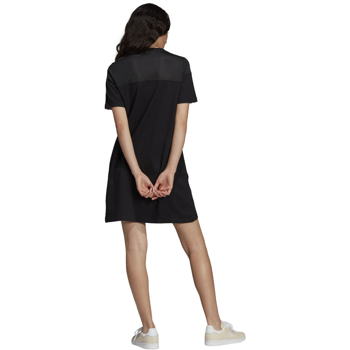 Adidas Originals Drapey Silhouette Womens T-Shirt Dress Black – Sports Plaza NY
