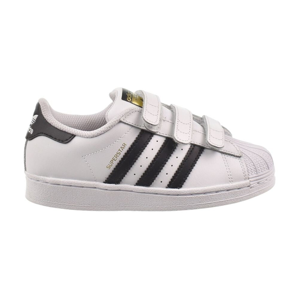 adidas Superstar Kids Velcro Shoes - White/Black