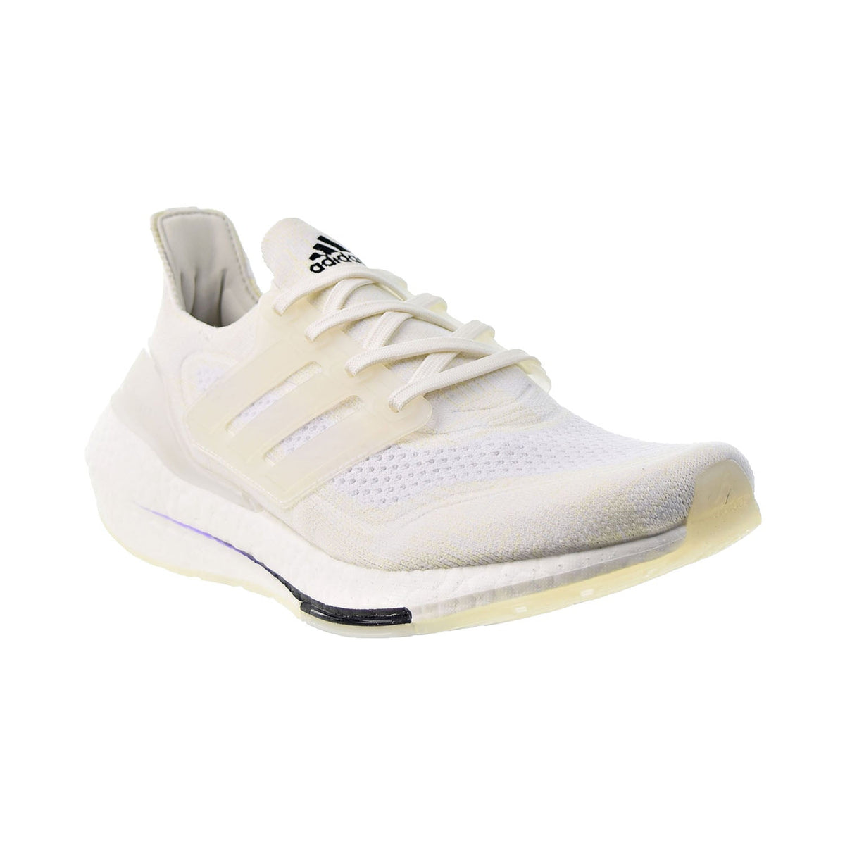 adidas Ultraboost 21 Primeblue White Men's Running Shoes, Size: 7.5