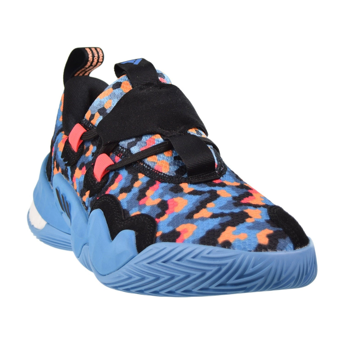 Adidas Trae Young 1 Basketball Shoes Men\'s‎ Size 12.5 Pixel Blue Orange Athletic Adidas Trae Young 1 Pixel Men main image 3