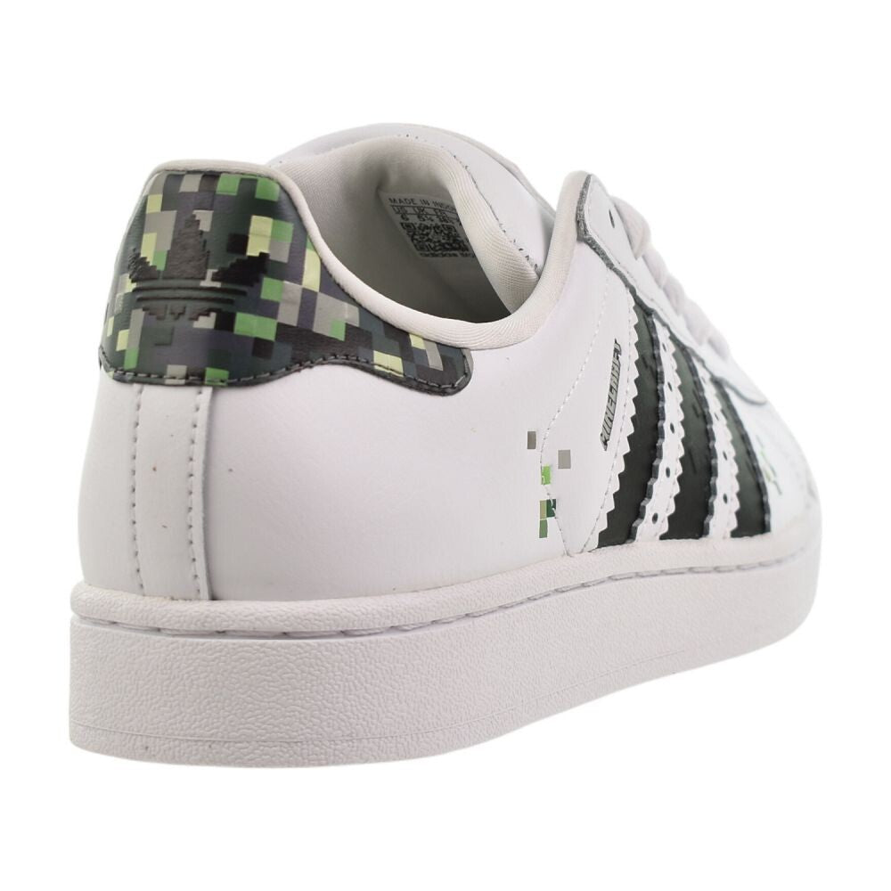 adidas Superstar II J x Minecraft Big Kids' Shoes White/Black White/Black/Supcol / 6 adidas Superstar II J x Minecraft Big Kids' Shoes White/Black White/Black/Supcol / 6