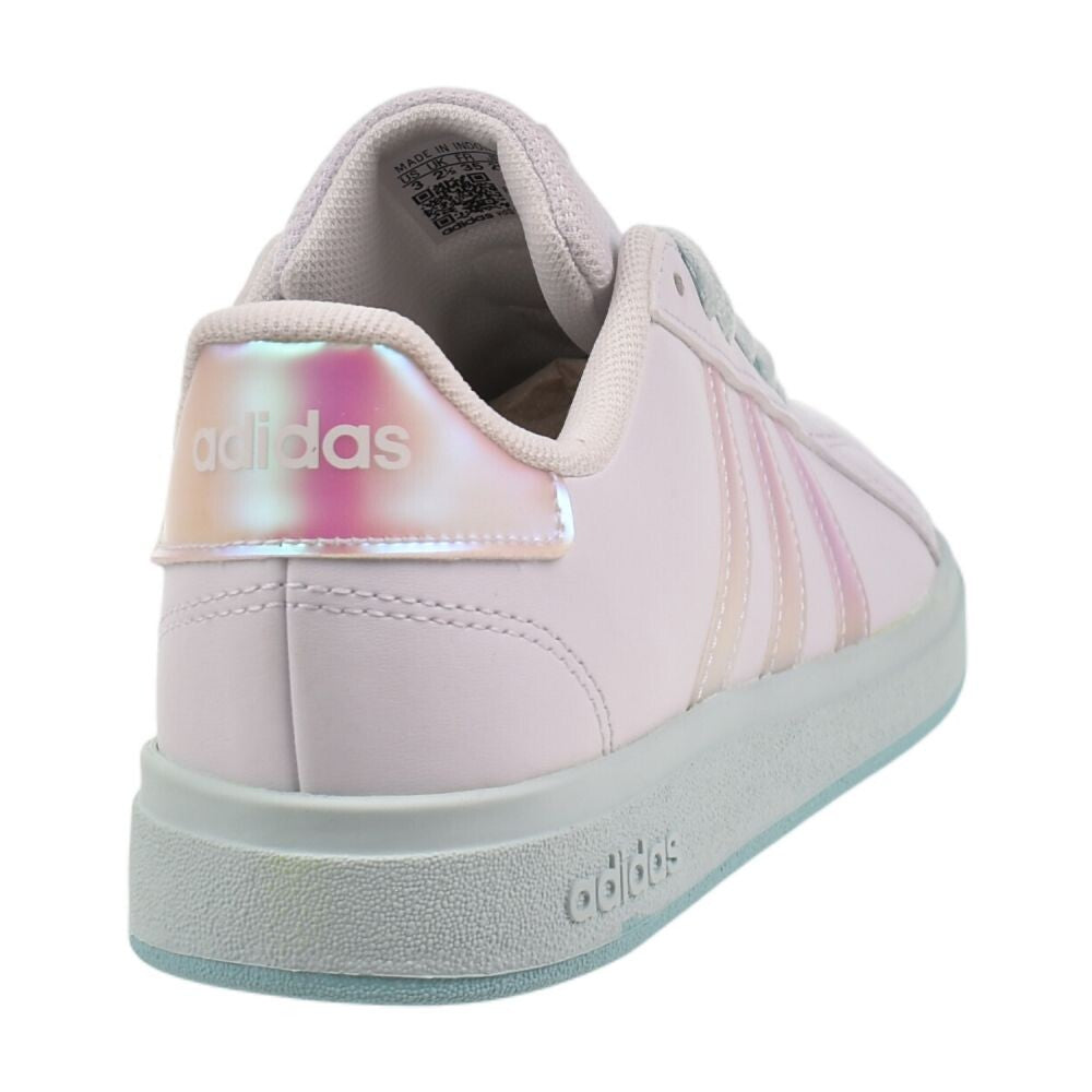 ※Grande※ Adidas Grand Court 2.0 K Big Kids' Shoes Ftwr White/Flash Aqua