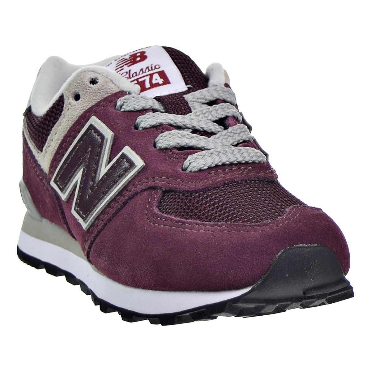 New Balance 574 Little Kid's Shoes Burgundy/Grey