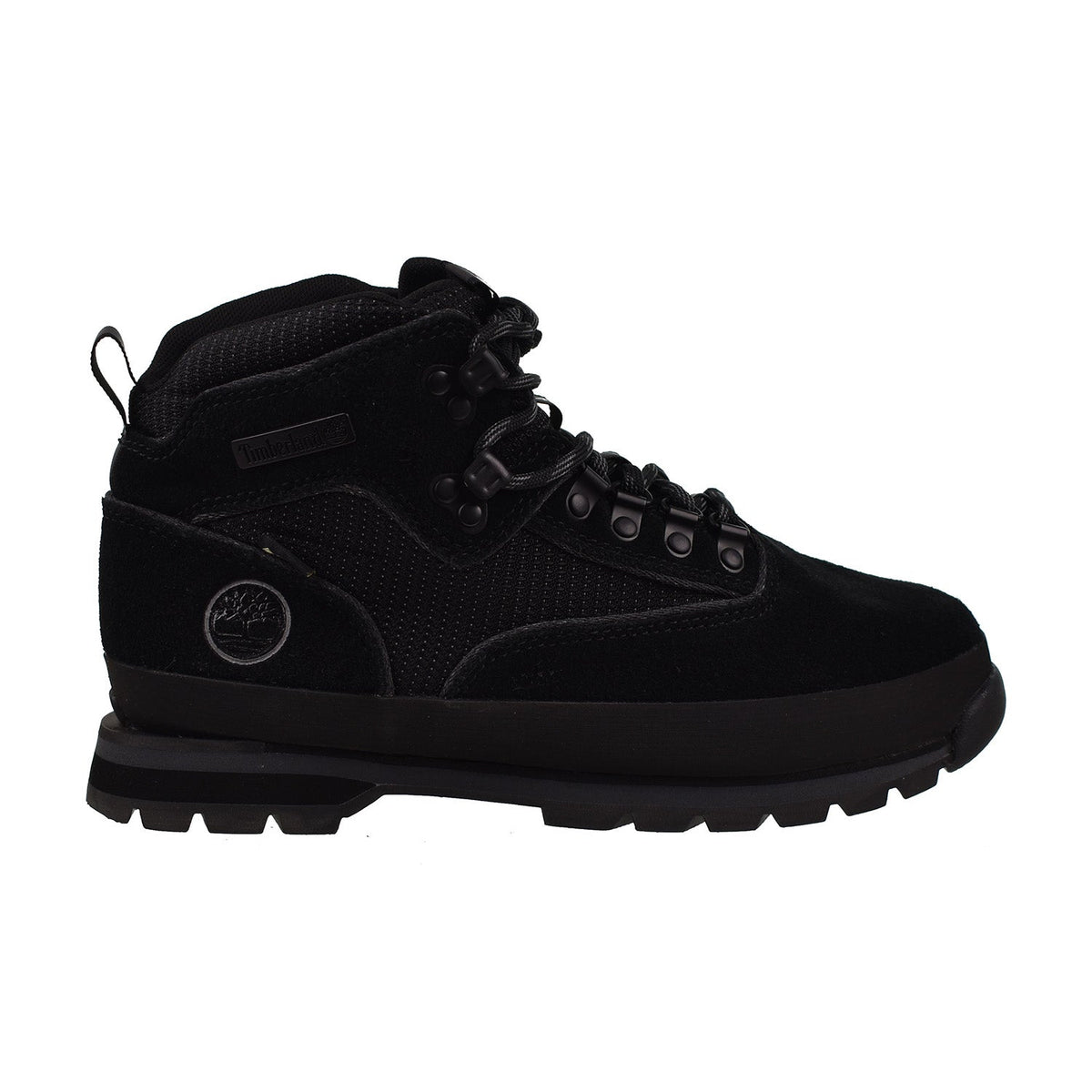 Timberland Men\'s Euro Hiker Smooth Black and White Leather Lace-Up Boots Timberland Men main image 3