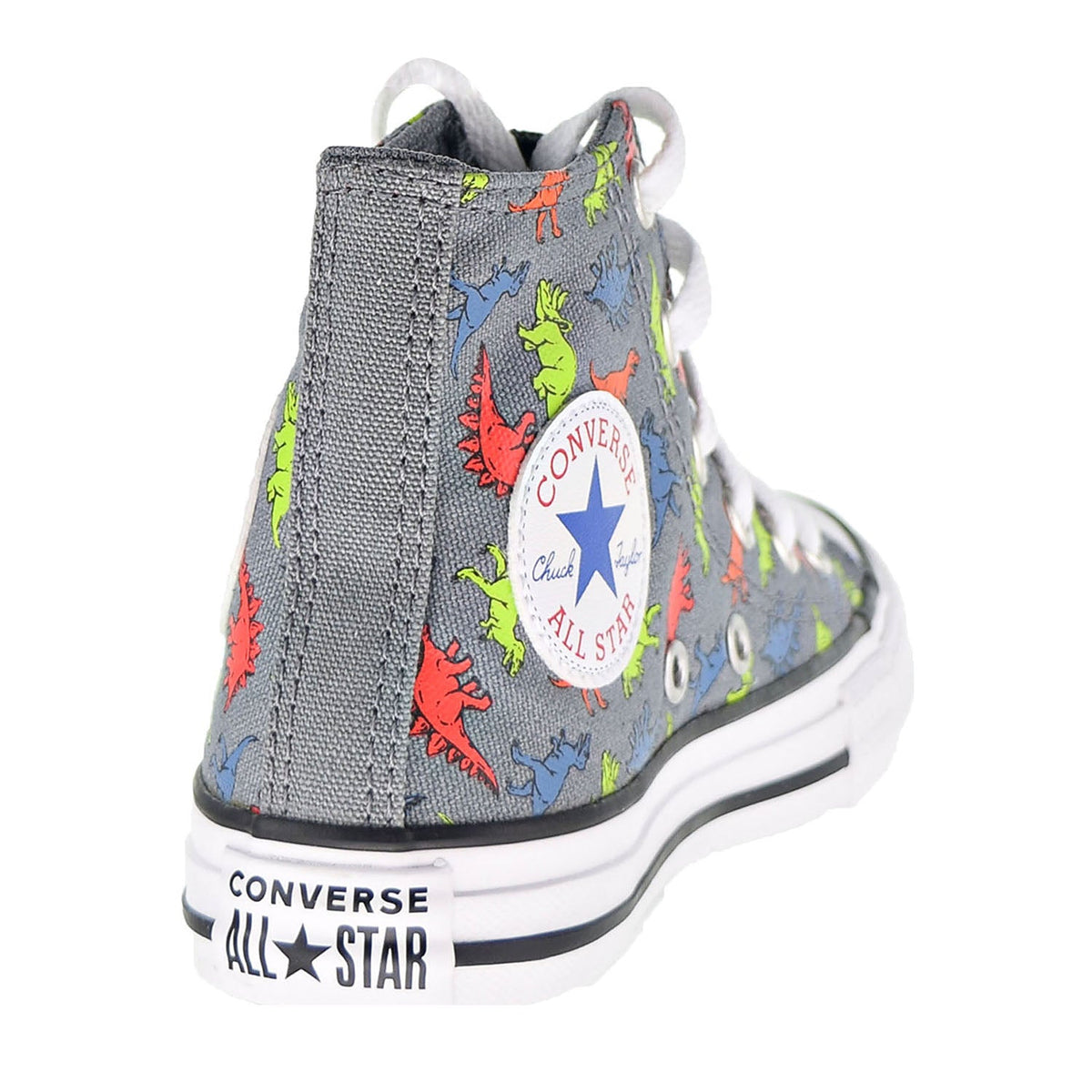 Chuck Sports All Dinoverse Kids\' Cool Star Plaza NY Converse Grey-Blac Shoes Taylor Hi –