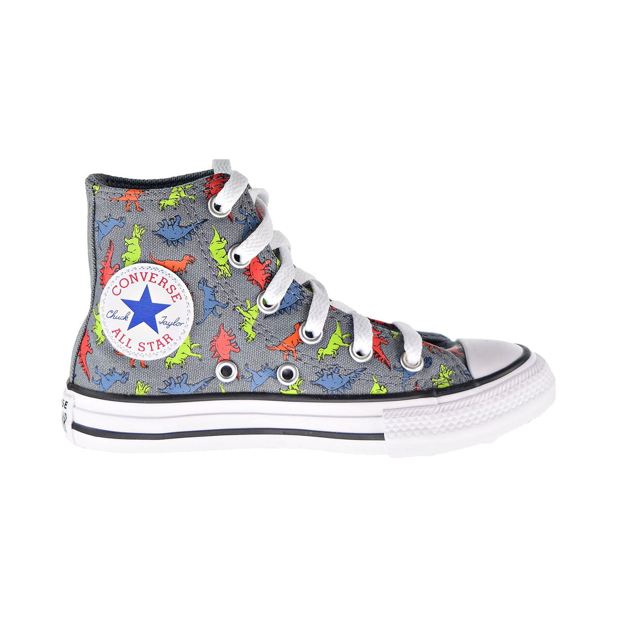 Converse Chuck Taylor All Star Dinoverse Hi Kids' Shoes Cool Grey-Blac –  Sports Plaza NY