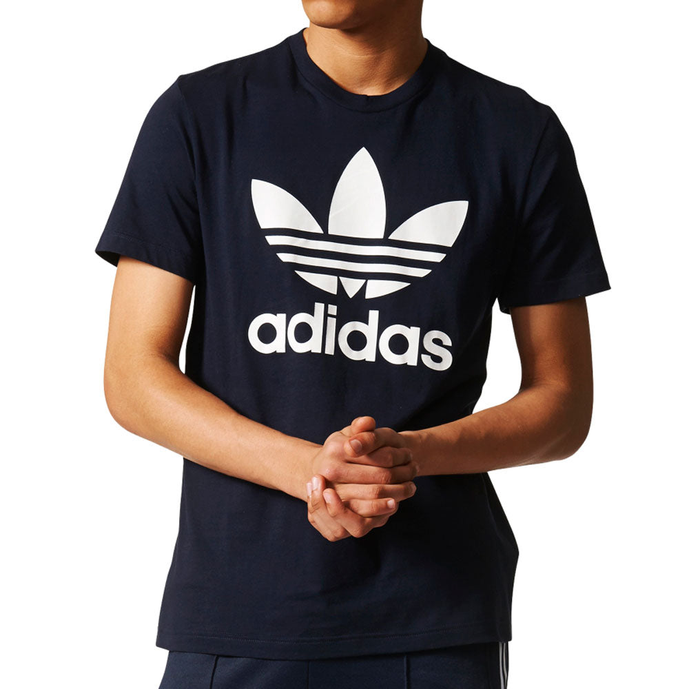 Adidas Originals Trefoil Men\'s Short Sleeve T-Shirt Legend Ink/White –  Sports Plaza NY