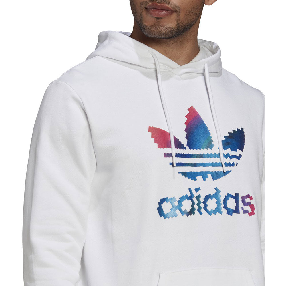 Adidas Graphic Trefoil Pullover Men\'s Hoodie White – Sports Plaza NY