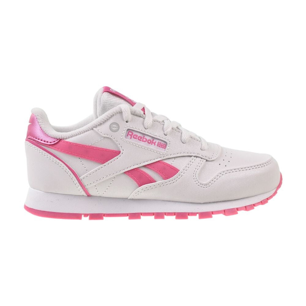 Reebok Classic Leather Step N Flash 2.0 Little Kids' Shoes White/Pink