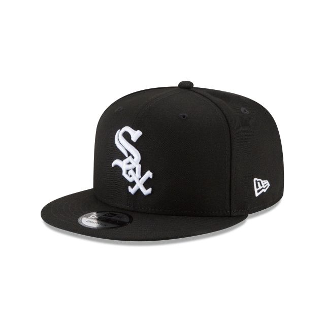 New Era Chicago White Sox Basic 9Fifty Snapback Men's Hat Black