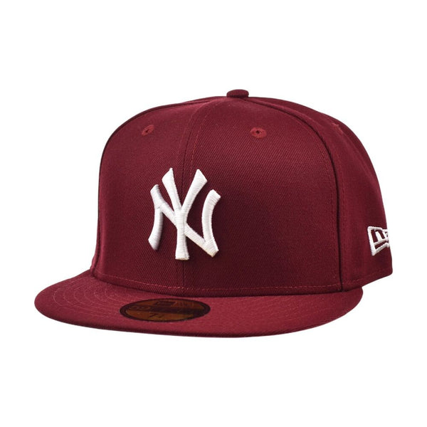 New Era MLB Basic NY Yankees 59FiftyMen's Fitted Hat Cardinal 11591126