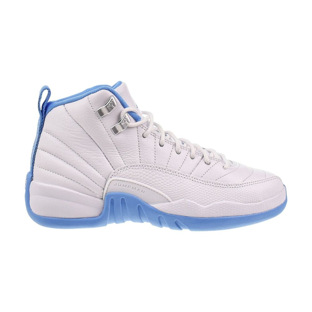 Air Jordan 12 Retro (GS) "Melo" Big Kids' Shoes White/University Blue