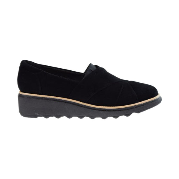 Clarks Sharon Form Suede Women's Shoes Black