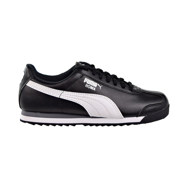 Puma Roma Basic JR Big Kids Shoes Black/White/Puma Silver