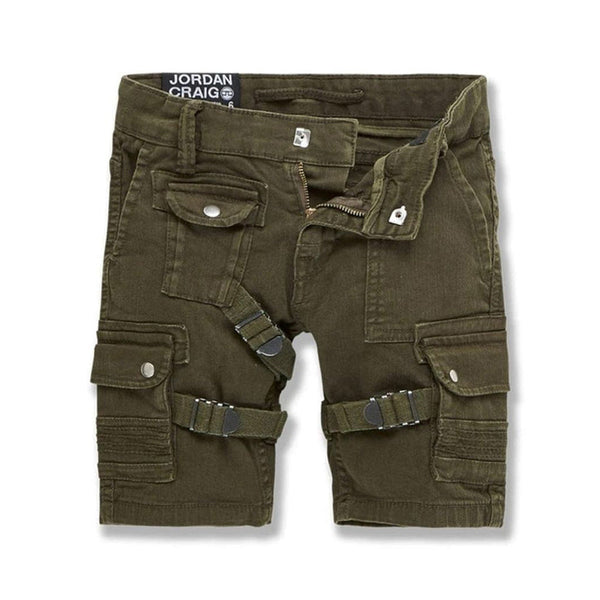 Jordan Craig Cairo Kids' Cargo Shorts Army Green