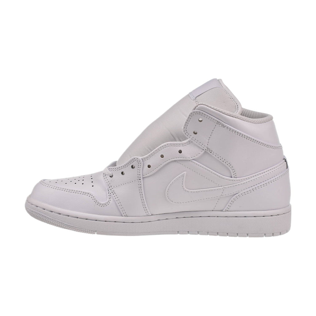 all white jordan 1 mid men's