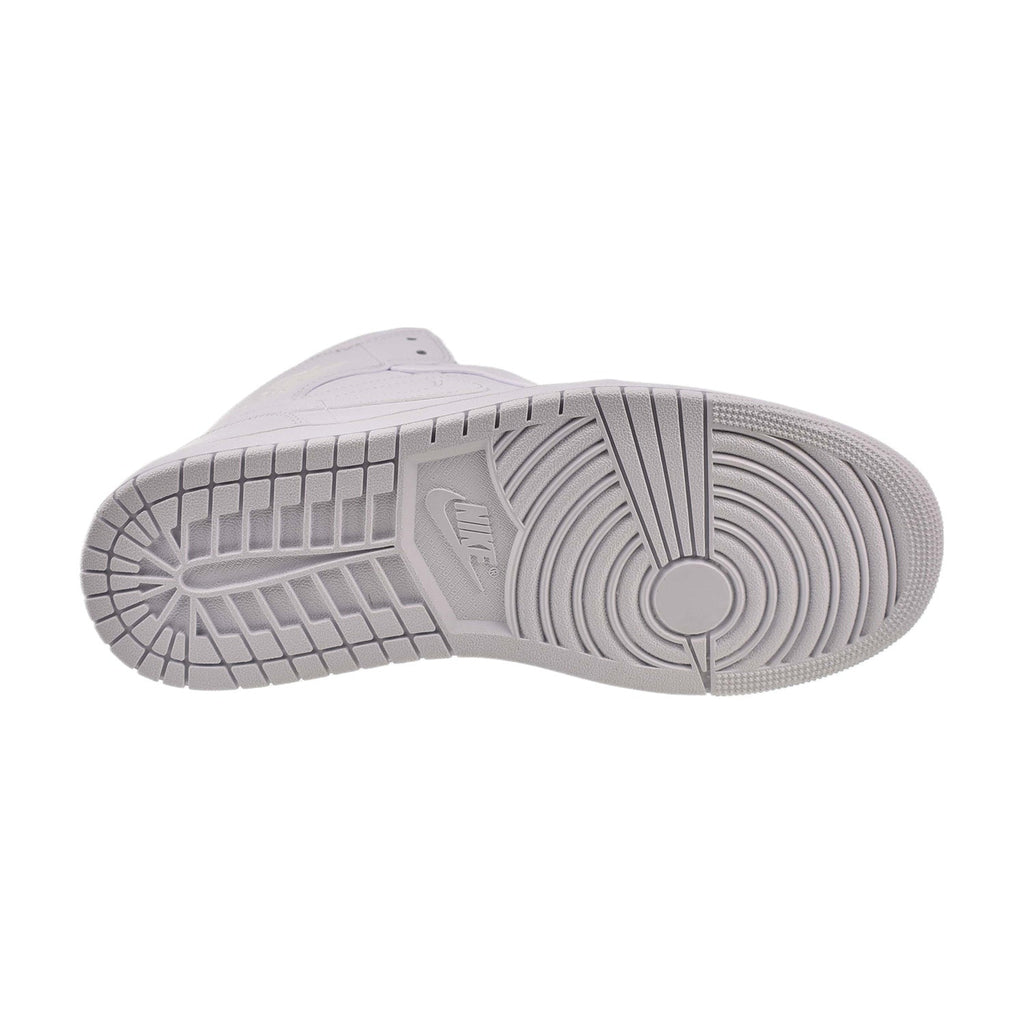 Jordan 1 Mid Men's Shoes Triple White – Sports Plaza NY