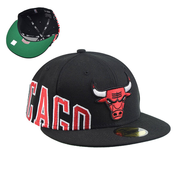 New Era Chicago Bulls Side Split 59Fifty Men's Fitted Hat Black