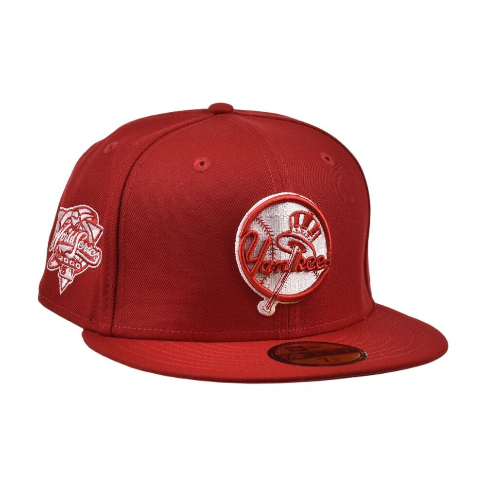 New Era NY Yankees World Series 2000 Men's Fitted Hat Scarlet 60398923