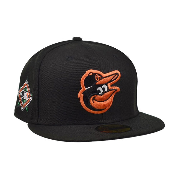 New Era Baltimore Orioles All Star Mens Fitted Hat Black/Orange 60399393