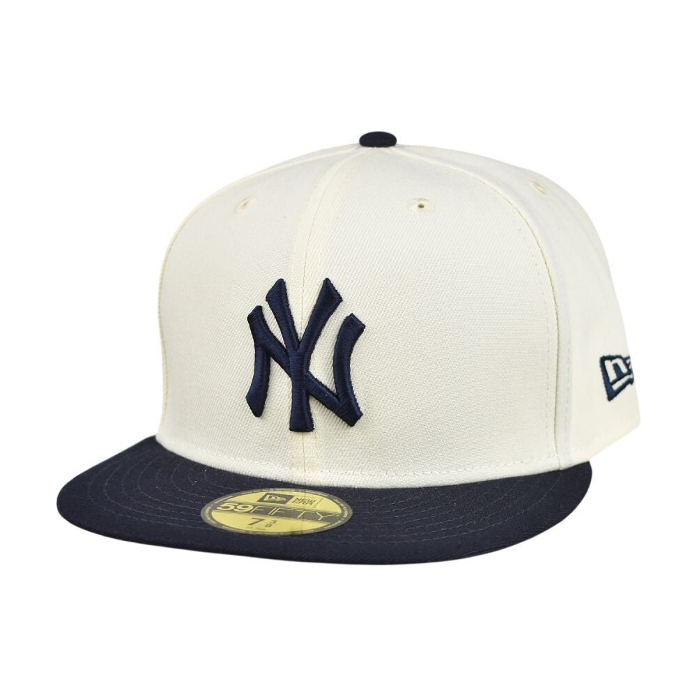 New Era NY Yankees Evergreen Men's Fitted Hat Chrome White 60439187