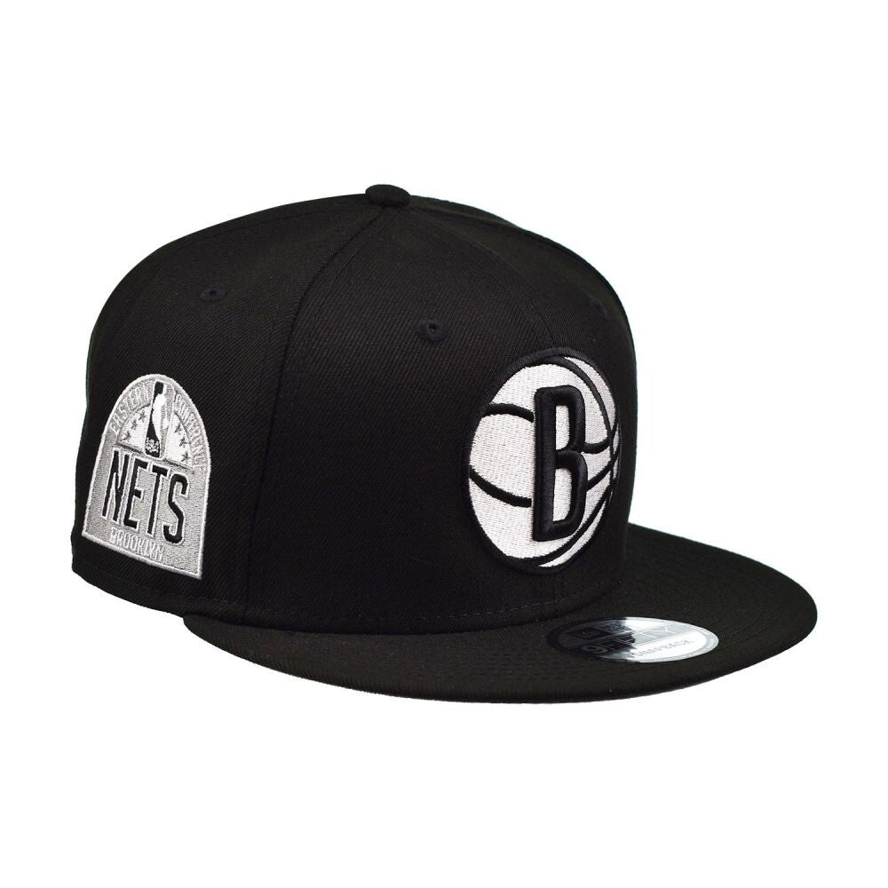 New Era Side Patch 9Fifty Snapback Men's Hat Black-White