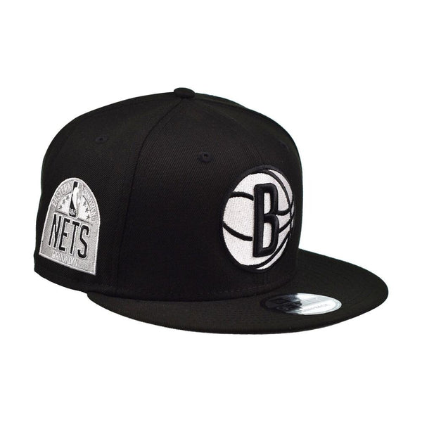 New Era Side Patch 9Fifty Snapback Men's Hat Black-White