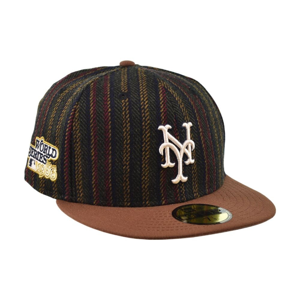 New Era NY Mets Vintage 59Fifty Men's Fitted Hat Brown Herringbone 60586699