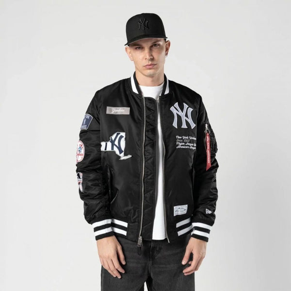 New Era NY Yankees X Alpha X Bomber Men's Jacket Black 60747974