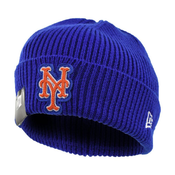 New Era Skull Knit New York Mets Men's Beanie Blue/Orange 60758385