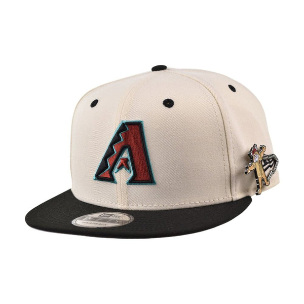New Era Mascot Pin Arizona Diamondbacks Mens Snapback Hat Beige 60758455