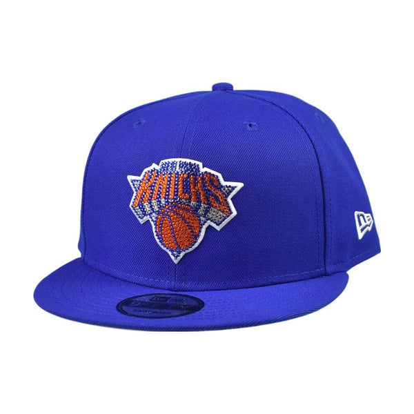 New Era NBA Draft NY Knicks Rhinestones Men's Snapback Hat Blue 60861414