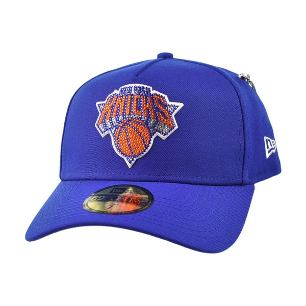 New Era NBA26 Draft NY Knicks Rhinestones Men's Fitted Hat Blue 60861528