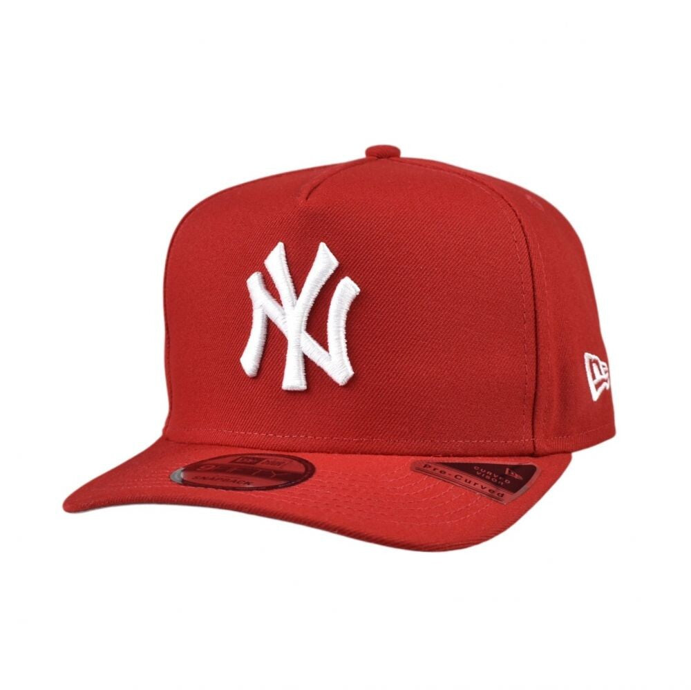 New Era A-Frame NY Yankees 9Fifty Men's Snapback Hat Scarlet 60873565