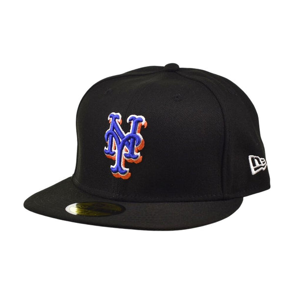 New Era New York Mets 59Fifty Men's Fitted Hat Alternate Black  70639031