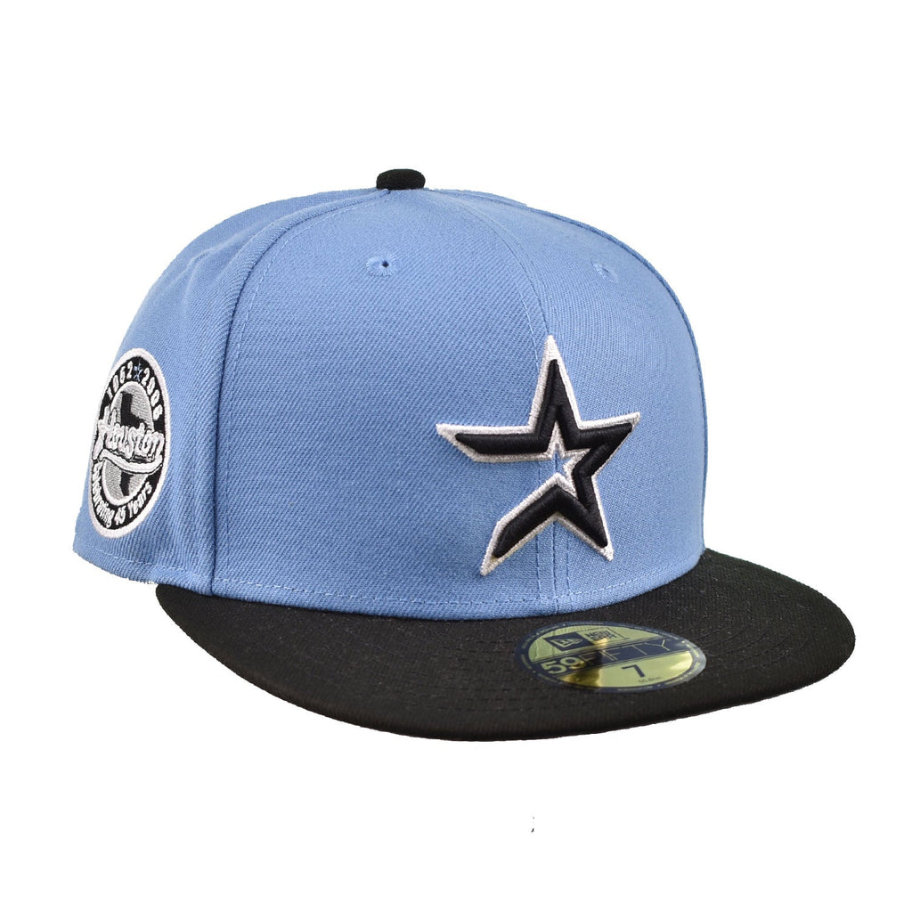 New Era Houston Astros Celebrating 45 Years Patch 59Fifty Men's Fitted Hat Blue