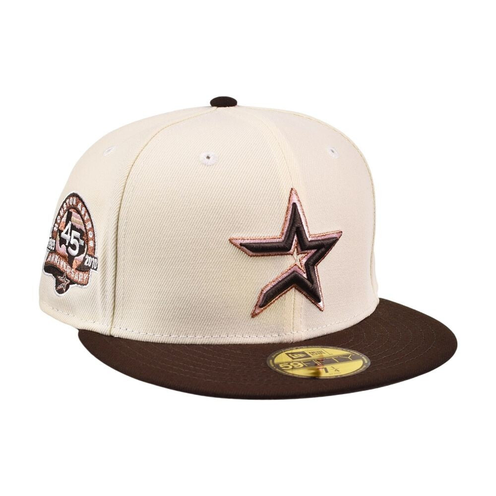 New Era Houston Astros 45th Anniversary 59Fifty Men's Fitted Hat Beige-Brown