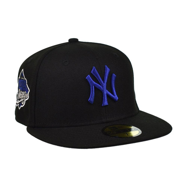 New Era NY Yankees 59Fifty Men's Fitted Hat Black/Royal Blue 70909525