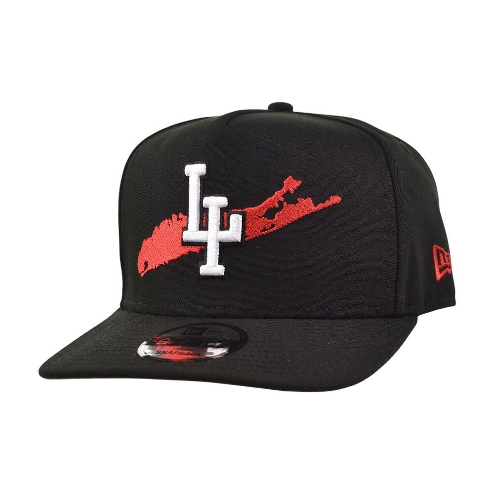 New Era Long Island 9Fifty A-Frame Men's Snapback Hat Black 70947915