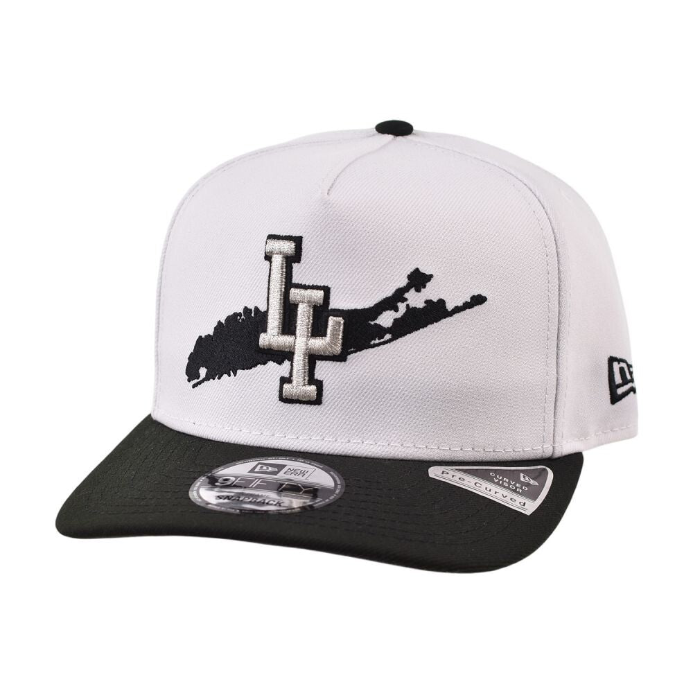 New Era Long Island A-Frame Men's Snapback Hat White/Black 70975355