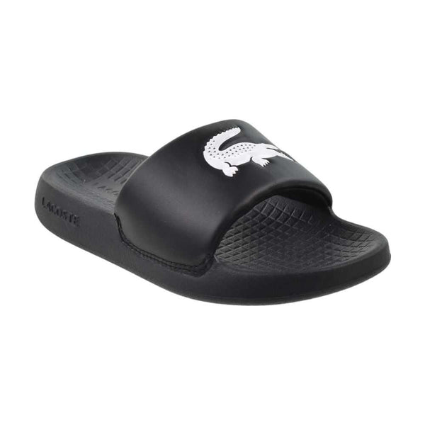 Lacoste Serve Slide 1.0 Little Kids' Sandals Black/White 747cuc0002-312