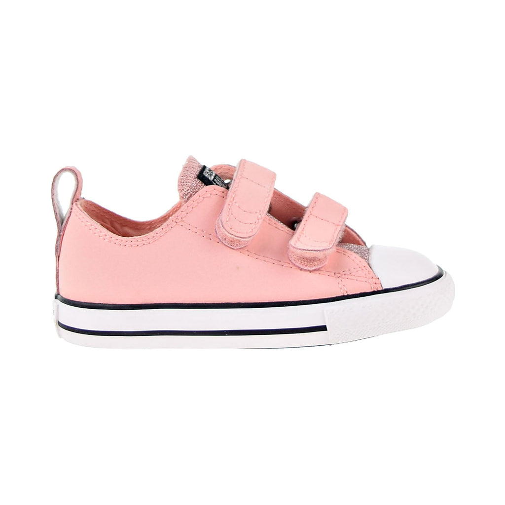 Converse Chuck Taylor All Star Hook and Loop Glitter Toddler Shoes Storm Pink