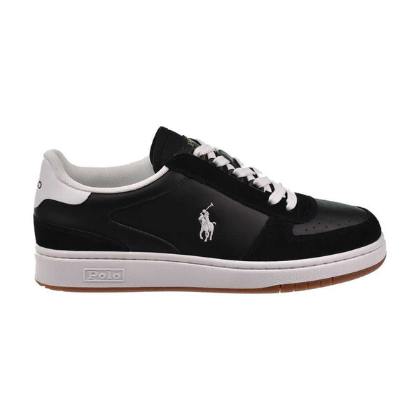 Polo Ralph Lauren Court Suede/Leather Men's Shoes Black 809834463-001