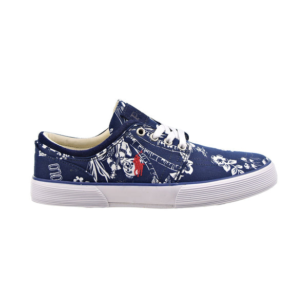 Polo Ralph Lauren Faxon Bear Print Low Men's Shoes Navy-White