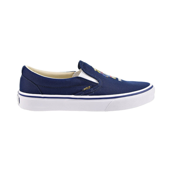 Polo Ralph Lauren Keaton Slip-On Sneaker Men's Shoes Navy Bear